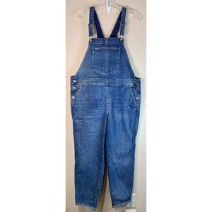 Gap Jean Overalls Teen 20 Blue Medium Wash Straight Leg Casual Country Denim